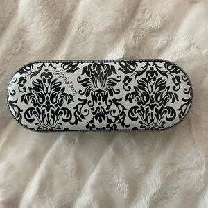 Brighton black and white filligree design sunglasses/glasses hard case .